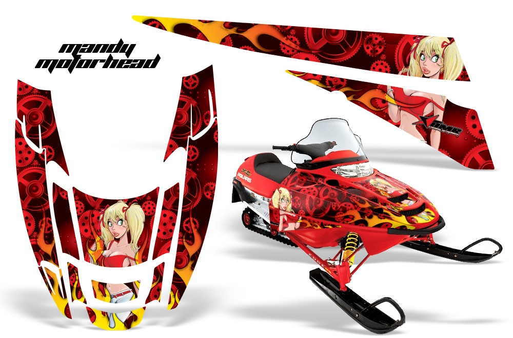 POLARIS EDGE Graphics RED Mandy Motorhead